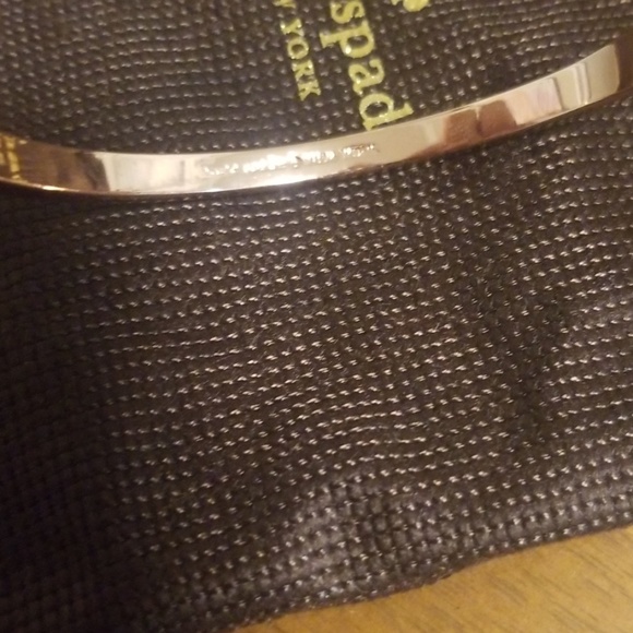 Kate Spade "Love Notes" Rose Gold Hinged Bracelet - Picture 4 of 5